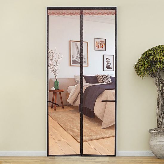 라이프업 심플 문 모기장(90x200cm) (브라운)