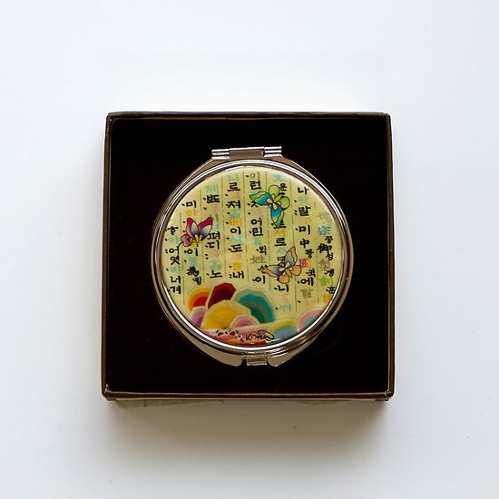 한국 전통기념품  원형 자개 손거울 외국인선물 