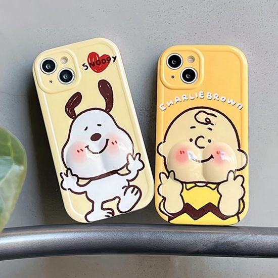 아이폰 15 14 13 12 말랑이 빵빵 볼 캐릭터 폰 케이스