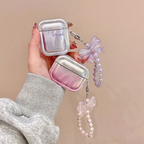 에어팟 4 3 2 1 프로 깃털 그라데이션 스트랩 케이스