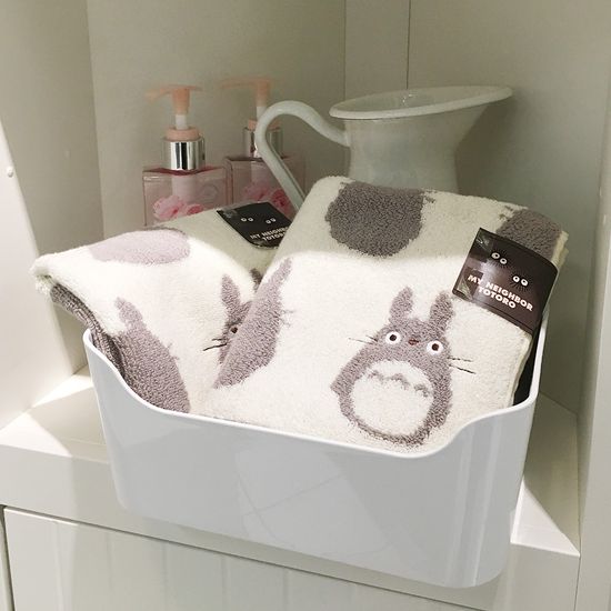 이웃집 토토로 실루엣 핸드 타월