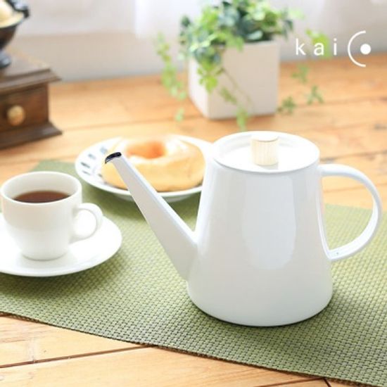 일본 kacio 카이코 법랑 드립 주전자