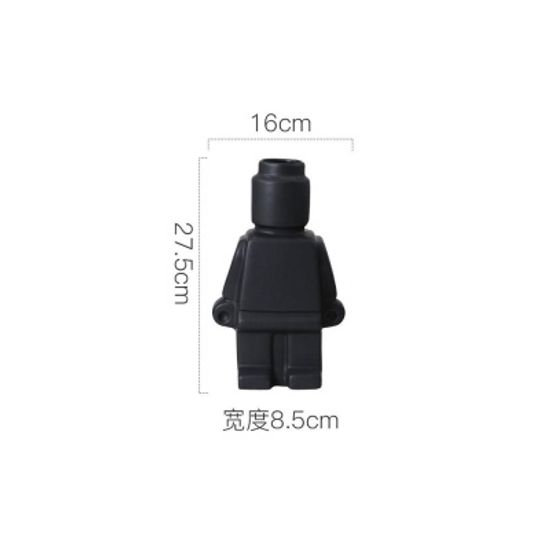 레고모형 세라믹 화병 거실 장식 로봇 인테리어