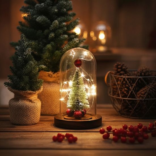 크리스마스 트리 유리돔 무드등 LML-TD01