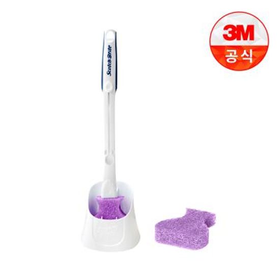 [3M]크린스틱 베이킹소다 변기청소 핸들+캐디+리필2입