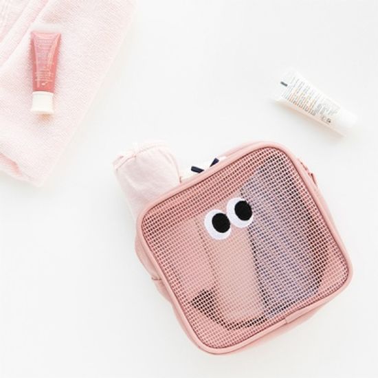 솜솜 메쉬 블록파우치 - 스몰