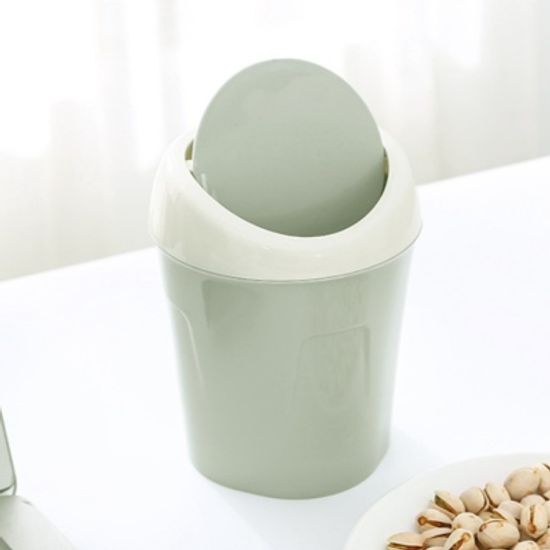 라이프 미니 휴지통(그린) / 스윙형 화장대휴지통