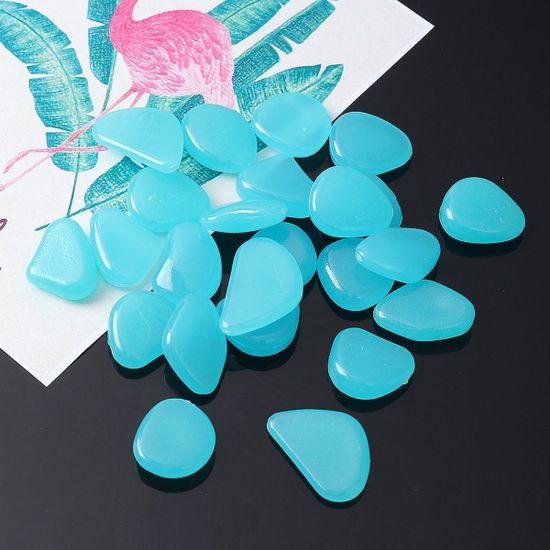 샤이닝 야광자갈 200p세트(스카이) 어항장식 바닥자갈