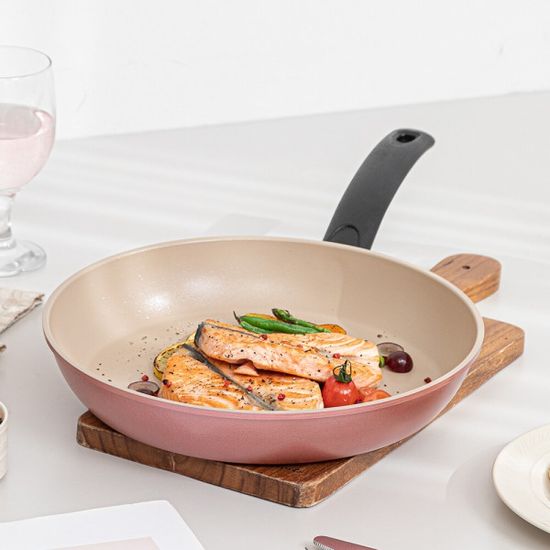 퀸센스 핑크 6중 통주물 후라이팬 궁중팬 28cm 모음