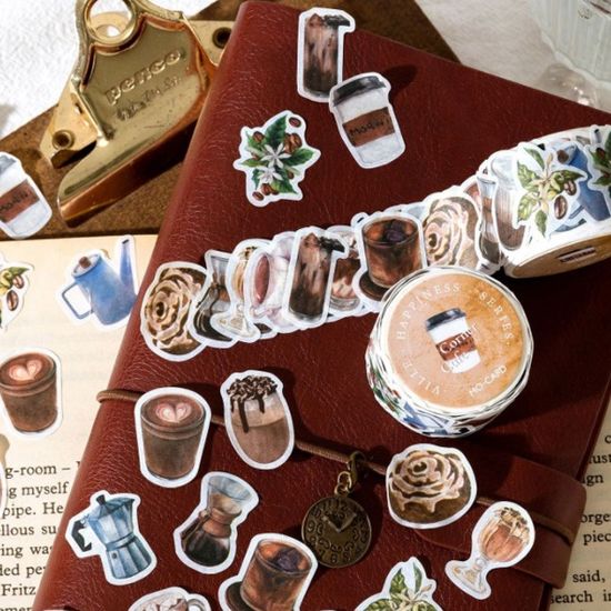 해피 타운 시리즈 종이 테이프 스티커 다꾸