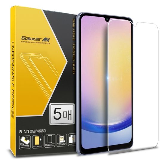 갤럭시 A25 5G A24 4G 투명 강화유리 액정필름 5매