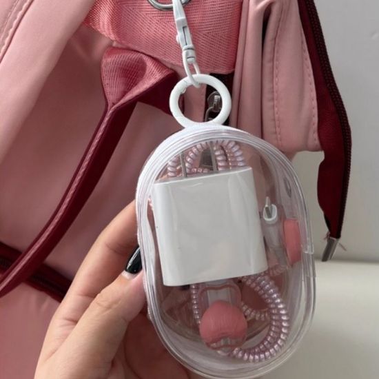 에그 투명 PVC 파우치 에어팟 버즈 케이스 코인펄스 
