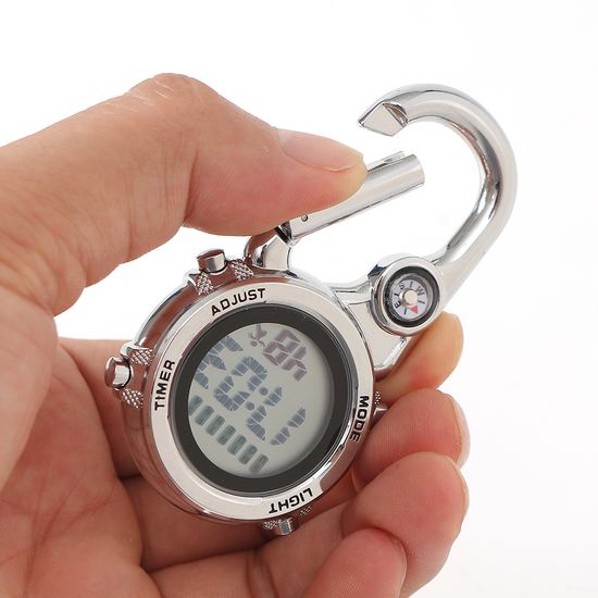 [아일렌]아웃도어 카라비너 스포츠 시계(블랙)