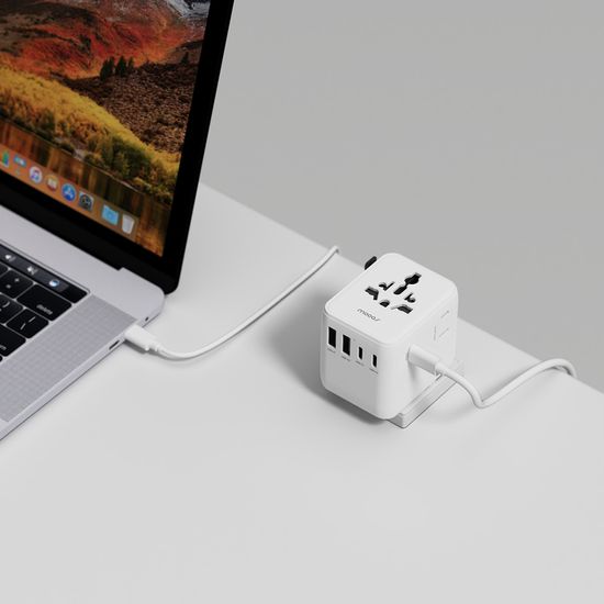 5포트 35W 여행용 고속 멀티 어댑터 돼지코 멀티탭 