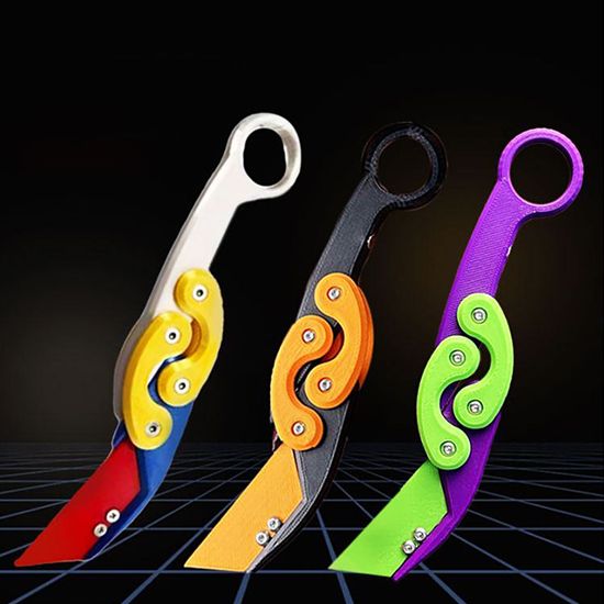 피젯 큐브 틱톡 3D 당근칼 토이 나이프 검 돌리기