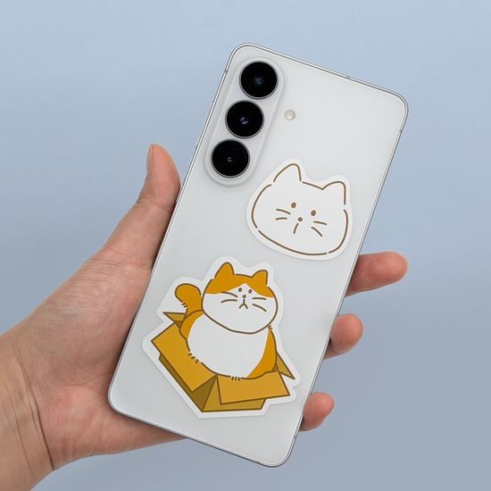 숨숨집 야옹이 조각 스티커