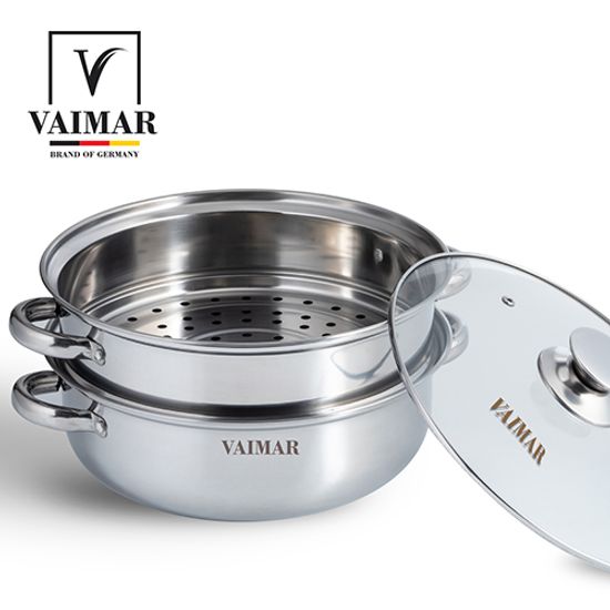 바이마르 엔틱 스테인레스 2단찜솥 28cm VMK-NE21E001