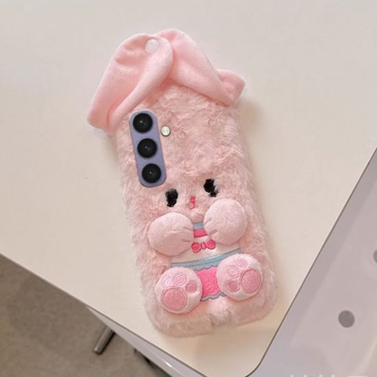 갤럭시 S24 S23 A55 A35 A15 A54 토끼 인형 털 케이스