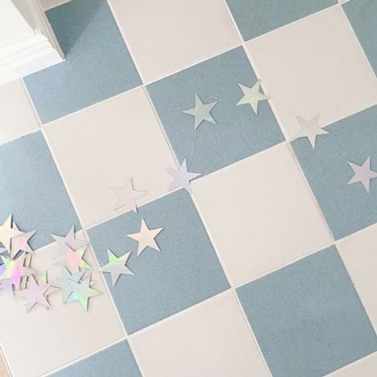 Point Hologram Star Garland 뾰족홀로그램별가랜드