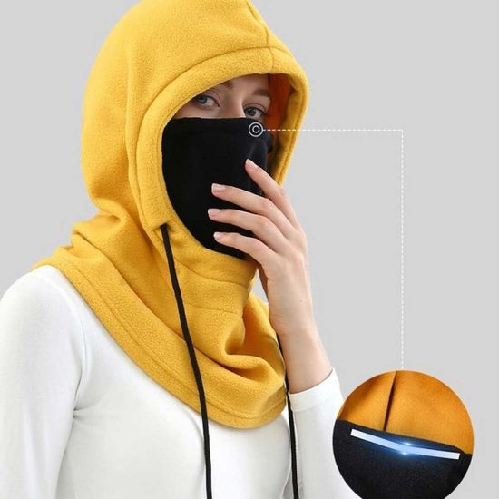 후드 모자 겨울 필수품 방한 용품 얼굴 토시 넥워머[W