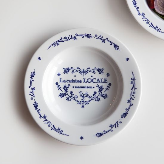 마메종 블루로즈 파스타접시 1p