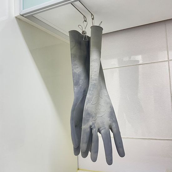 스텐 고무장갑걸이 상부장 거치대 싱크대 주방 집게