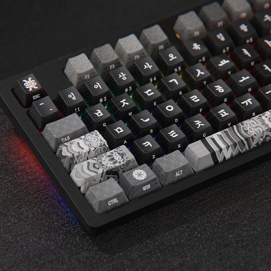 시이닷 모노 단청 유선 LED 기계식 키보드