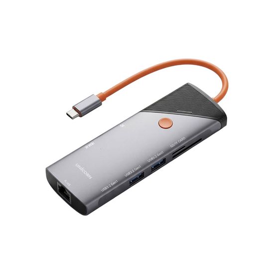 유니콘 8IN1 기가LAN/HDMI USB멀티허브 PD90W충전 4K