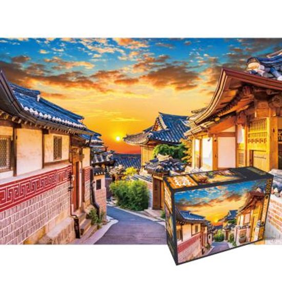 500피스퍼즐 랜드마크 한옥마을의 일몰 학산문화사