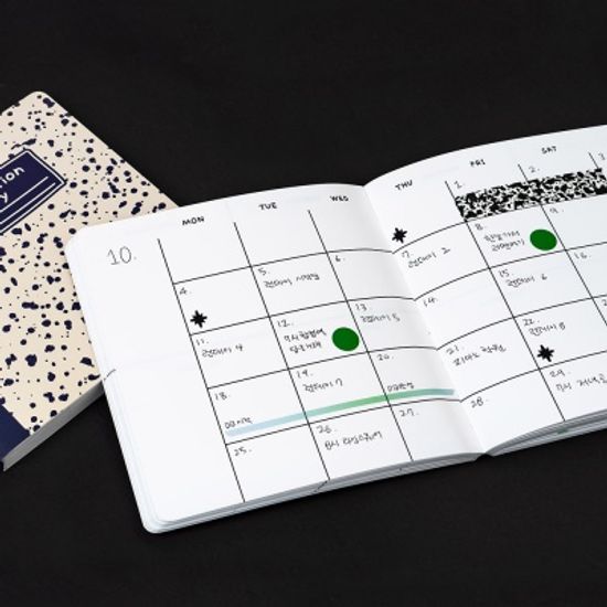 루카랩 컴포지션 만년형 다이어리 정사각형