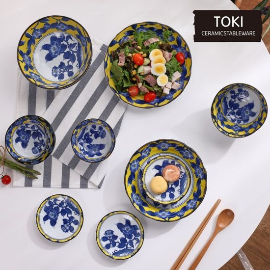 [토기] 츠바키 도자기 뷔페접시 5P 세트 일본산