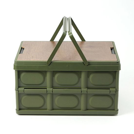 [엣모어]30L 마이원픽 캠핑 폴딩박스(+방수백) (카키)