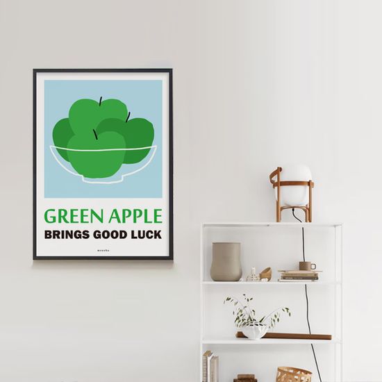 행운을 부르는 청사과 M 인테리어 포스터 개업 집들이