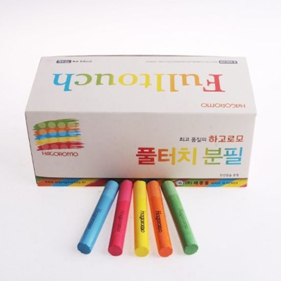 하고로모 분필 - 탄산 5색 합본 1통 72(本)