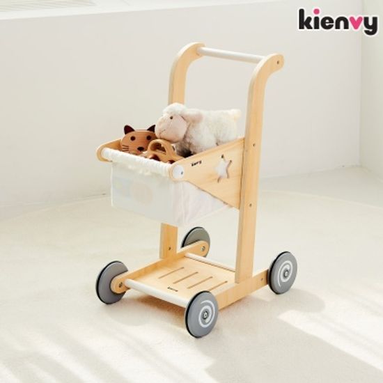 키앤비 원목 쇼핑카트 놀이