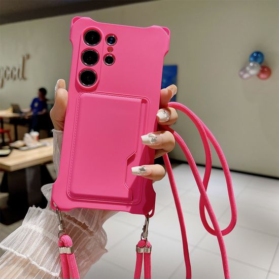 갤럭시 A15 34 14 53 단색 카드수납 스트랩 줄 케이스