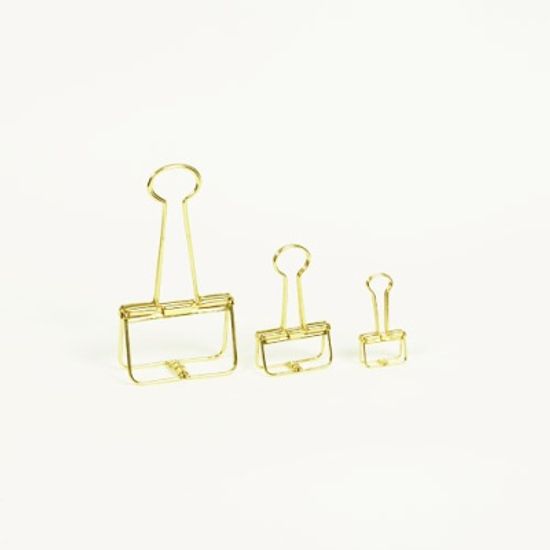 메탈 바인더 클립 Set / 골드