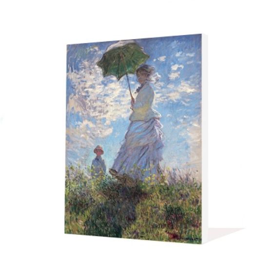 모네 - 산보, 양산을 든 여인, 캔버스 액자
