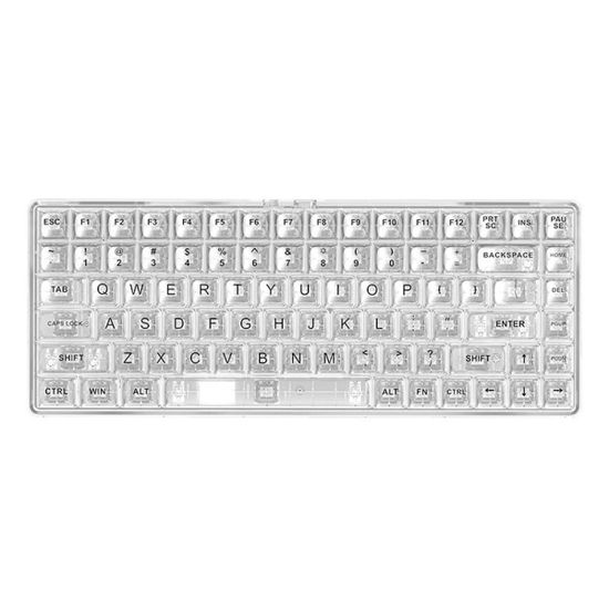 무선 기계식 투명 키보드 RGB 라이팅 백축 키보드