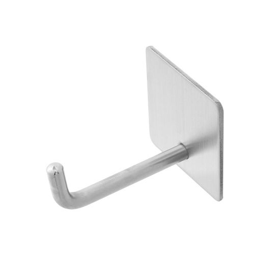 스텐 사각 벽걸이 후크 / 접착식 벽고리