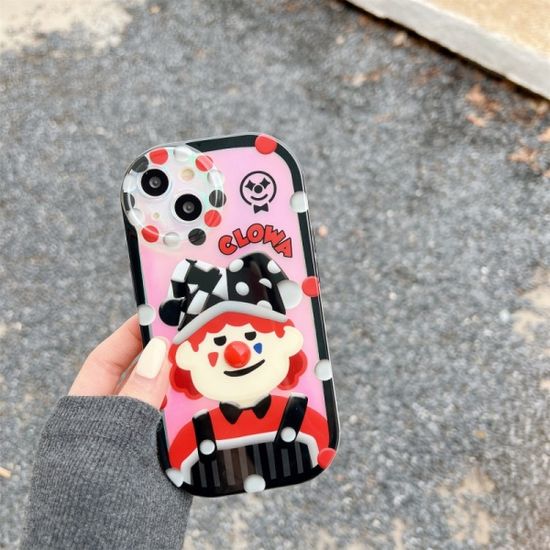 아이폰 14 13 12 광대 소녀 소년 홀로그램 케이스