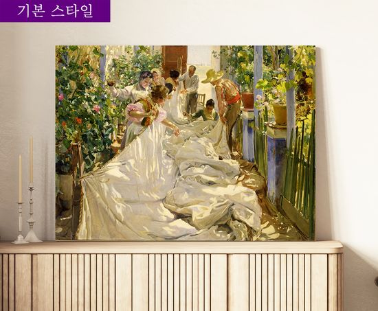 명화 호아킨소로야 거실 인테리어 그림액자 여름 소형