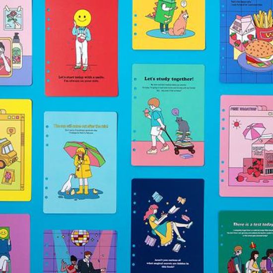 아르디움 컬러포인트 A5 6공 표지