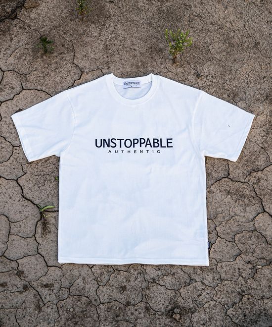 UNSTOPPABLE 언스탑퍼블 어센틱 메인로고  화이트블랙