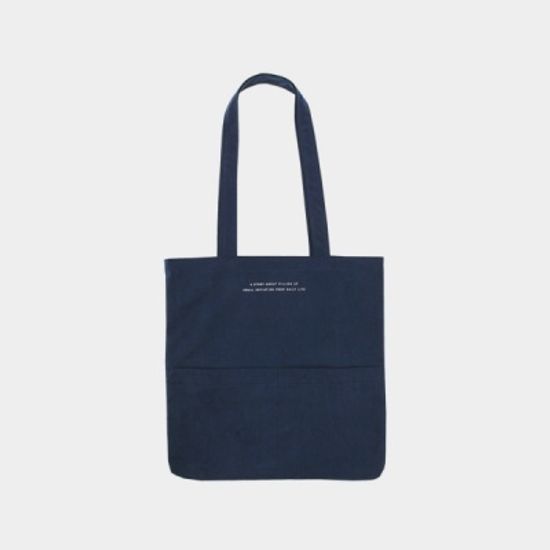 Rosette Flap Pocket bag navy blue 로제트 플랩 포켓백 네이비블루