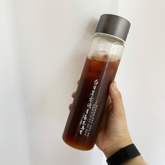 안중근 메탈 슬림 트라이탄 보틀 화이트 500ml