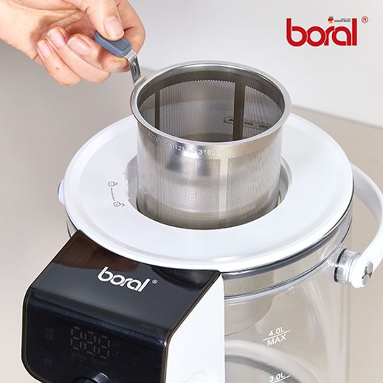 보랄 스마트 대용량 4L 글라스 보온 포트 BR-A40L