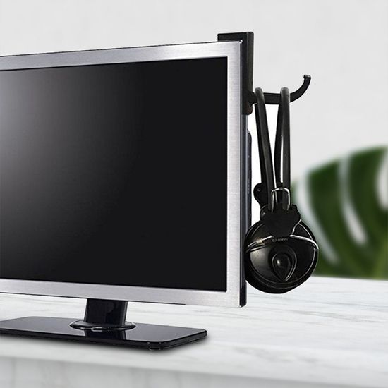 엑센트 모니터 부착식 헤드셋 거치대 홀더