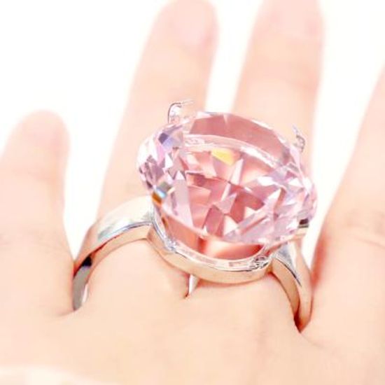 프로포즈 3천 캐럿 다이아 반지 이벤트용품 (핑크)