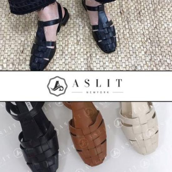 [애슬릿]격자 발 편한 엑스 스트랩 샌들 2cm
